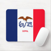 Tapis De Souris Drapeau d'État Iowa (Avec souris)