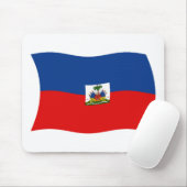 Tapis de souris Drapeau d'Haïti (Avec souris)