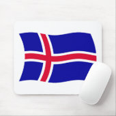 Tapis de souris Drapeau d'Islande (Avec souris)