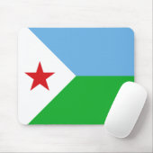 Tapis De Souris Drapeau Djibouti (Avec souris)