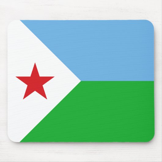 Tapis De Souris Drapeau Djibouti (Devant)