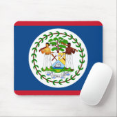 Tapis De Souris Drapeau du Belize (Avec souris)