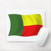 Tapis de souris Drapeau du Bénin (Avec souris)