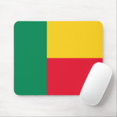 Tapis De Souris Drapeau du Bénin (Afrique) (Avec souris)