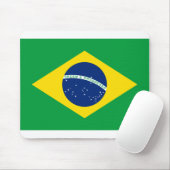 Tapis De Souris Drapeau du Brésil (Avec souris)