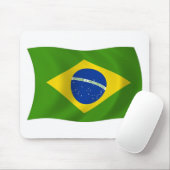 Tapis de souris Drapeau du Brésil (Avec souris)
