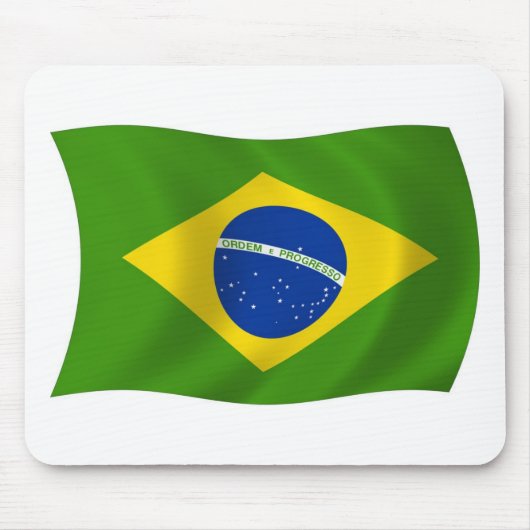 Tapis de souris Drapeau du Brésil (Devant)