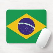 Tapis De Souris Drapeau du Brésil (Avec souris)