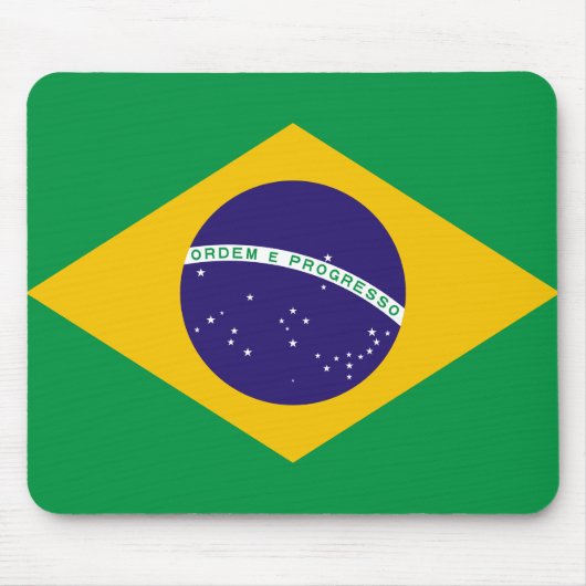 Tapis De Souris Drapeau du Brésil (Devant)