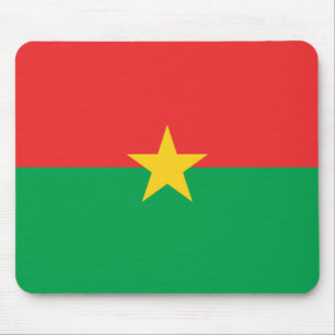 Tapis De Souris Drapeau du Burkina Faso patriotique
