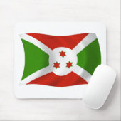 Tapis de souris Drapeau du Burundi (Avec souris)
