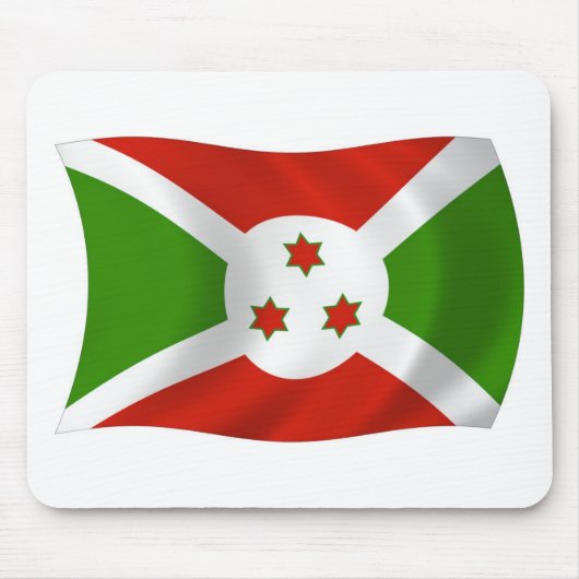 Tapis de souris Drapeau du Burundi (Devant)