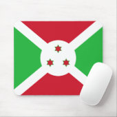 Tapis De Souris Drapeau du Burundi Mousepad (Avec souris)