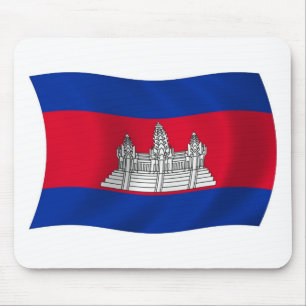 Tapis de souris Drapeau du Cambodge