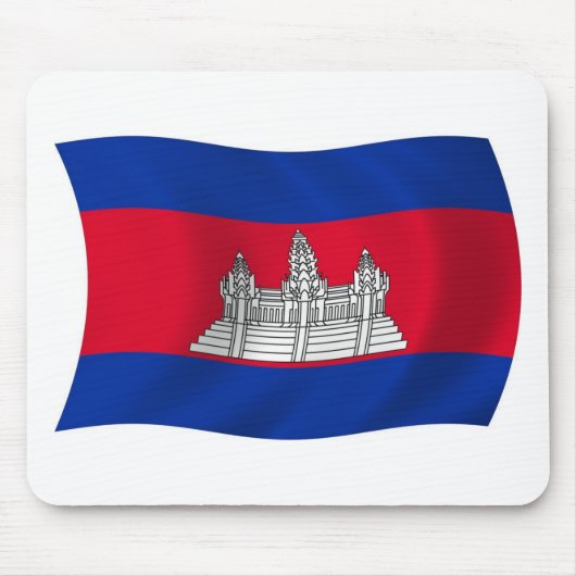 Tapis de souris Drapeau du Cambodge (Devant)