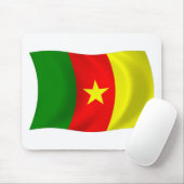 Tapis de souris Drapeau du Cameroun (Avec souris)