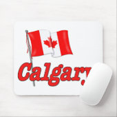 Tapis De Souris Drapeau du Canada - Calgary (Avec souris)