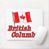 Tapis De Souris Drapeau du Canada - Colombie-Britannique (Avec souris)