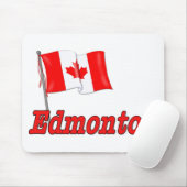 Tapis De Souris Drapeau du Canada - Edmonton (Avec souris)