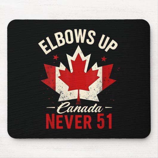 Tapis De Souris Drapeau du Canada Jamais 51 (Devant)