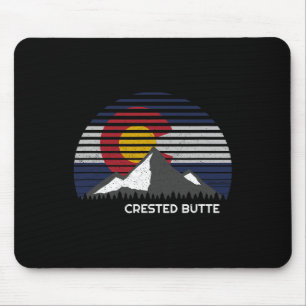 Tapis De Souris Drapeau du Colorado de la Butte Crested