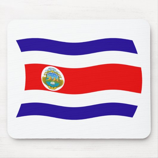 Tapis de souris Drapeau du Costa Rica (Devant)