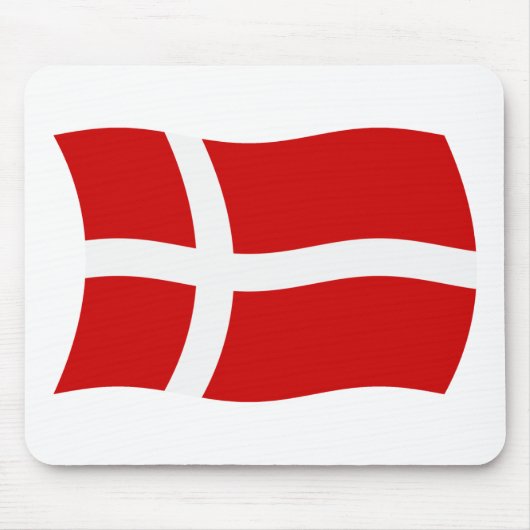 Tapis de souris Drapeau du Danemark (Devant)