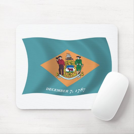 Tapis De Souris Drapeau du Delaware Mousepad (Avec souris)