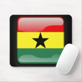 Tapis De Souris Drapeau du Ghana (Avec souris)