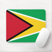 Tapis De Souris Drapeau du Guyana (Guyana) (Avec souris)