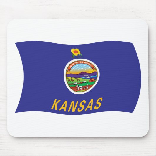 Tapis de souris Drapeau du Kansas (Devant)