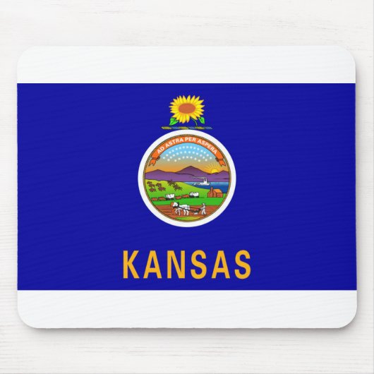 Tapis De Souris Drapeau du Kansas (Devant)