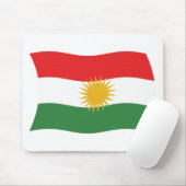 Tapis de souris Drapeau du Kurdistan (Avec souris)