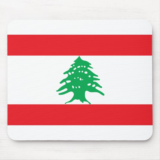 Tapis De Souris Drapeau du Liban (Devant)