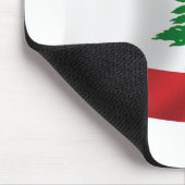 Tapis de souris Drapeau du Liban (Coin)