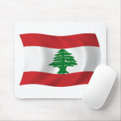 Tapis de souris Drapeau du Liban (Avec souris)