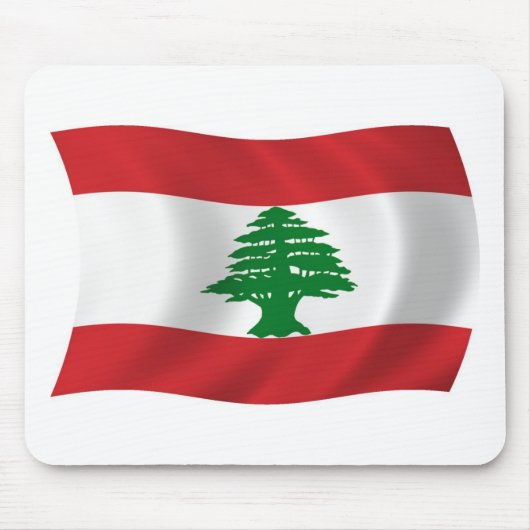 Tapis de souris Drapeau du Liban (Devant)