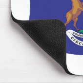 Tapis de souris Drapeau du Michigan (Coin)