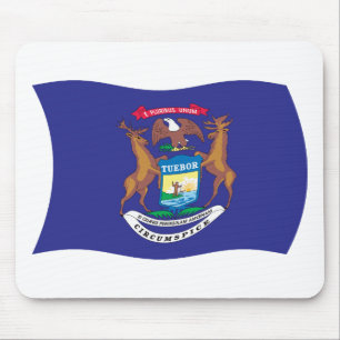 Tapis De Souris Drapeau du Michigan Mousepad