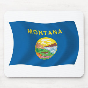 Tapis de souris Drapeau du Montana
