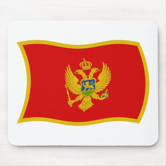 Tapis de souris Drapeau du Monténégro (Devant)