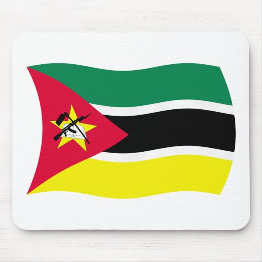Tapis de souris Drapeau du Mozambique (Devant)