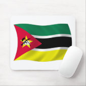 Tapis de souris Drapeau du Mozambique (Avec souris)