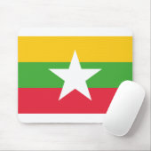 Tapis De Souris Drapeau du Myanmar (Avec souris)