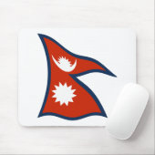 Tapis de souris Drapeau du Népal (Avec souris)