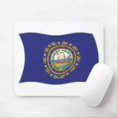 Tapis de souris Drapeau du New Hampshire (Avec souris)
