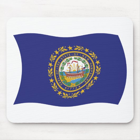 Tapis de souris Drapeau du New Hampshire (Devant)