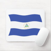 Tapis de souris Drapeau du Nicaragua (Avec souris)
