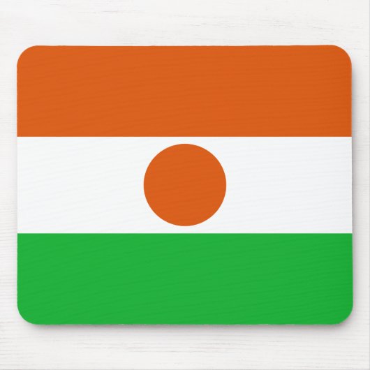 Tapis De Souris Drapeau du Niger (Devant)