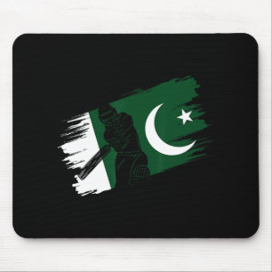 Tapis De Souris Drapeau du Pakistan Fan de cricket pakistanais Jou